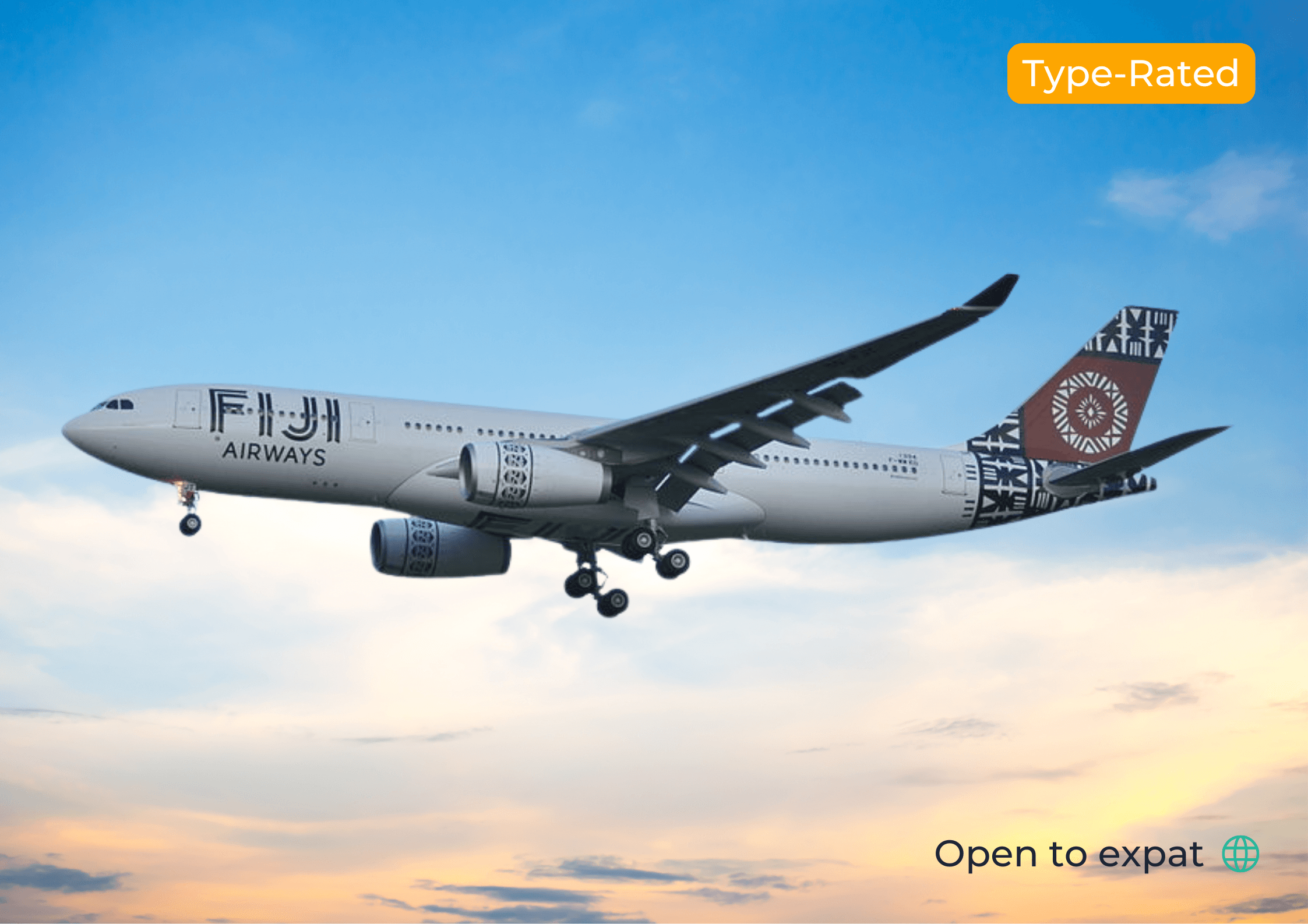 Fiji Airways A350 A330 B737 aircraft
